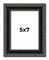 Photo Size Antique Black Picture Frame - UV Acrylic, Foam Board Backing, Hanging Hardware